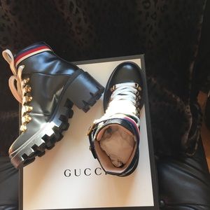 Gucci Lug Soled Combat Boots - extra details/pics